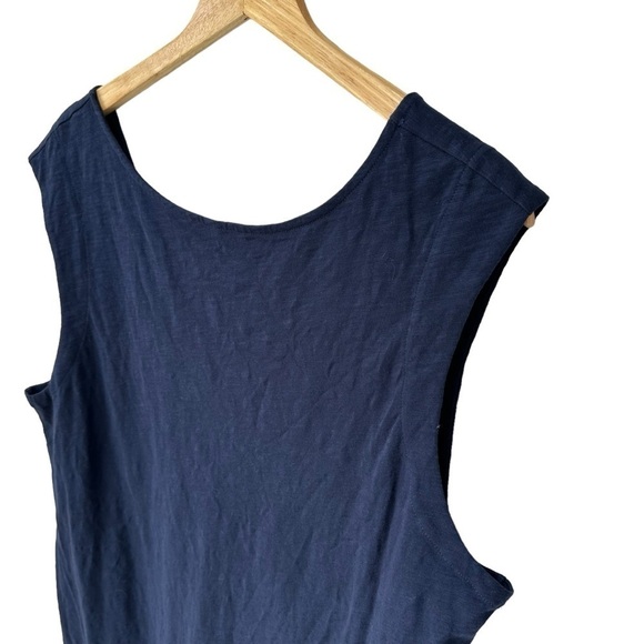 Boden Navy Cotton Shift Sleeveless Dress, 16-18L - Picture 3 of 7